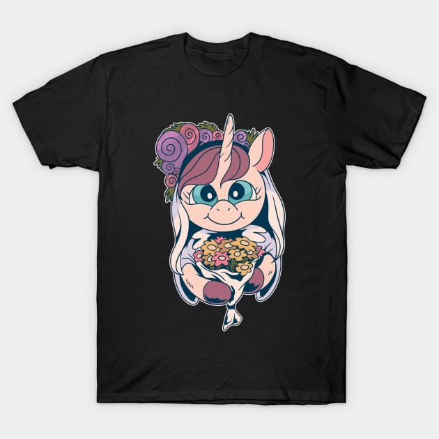 unicorn pride gift for princess T-Shirt by Midoart